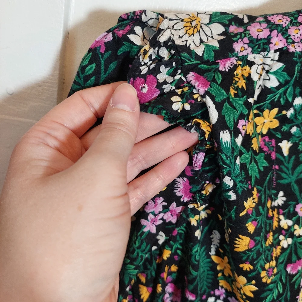 Old Navy Floral Button Down Blouse Size Small | Cottagecore Long Sleeve Top